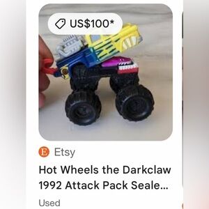 HOTWHEEL Monster truck ,Attack Pack Slaughter jaws
Monster truck 3”x2”